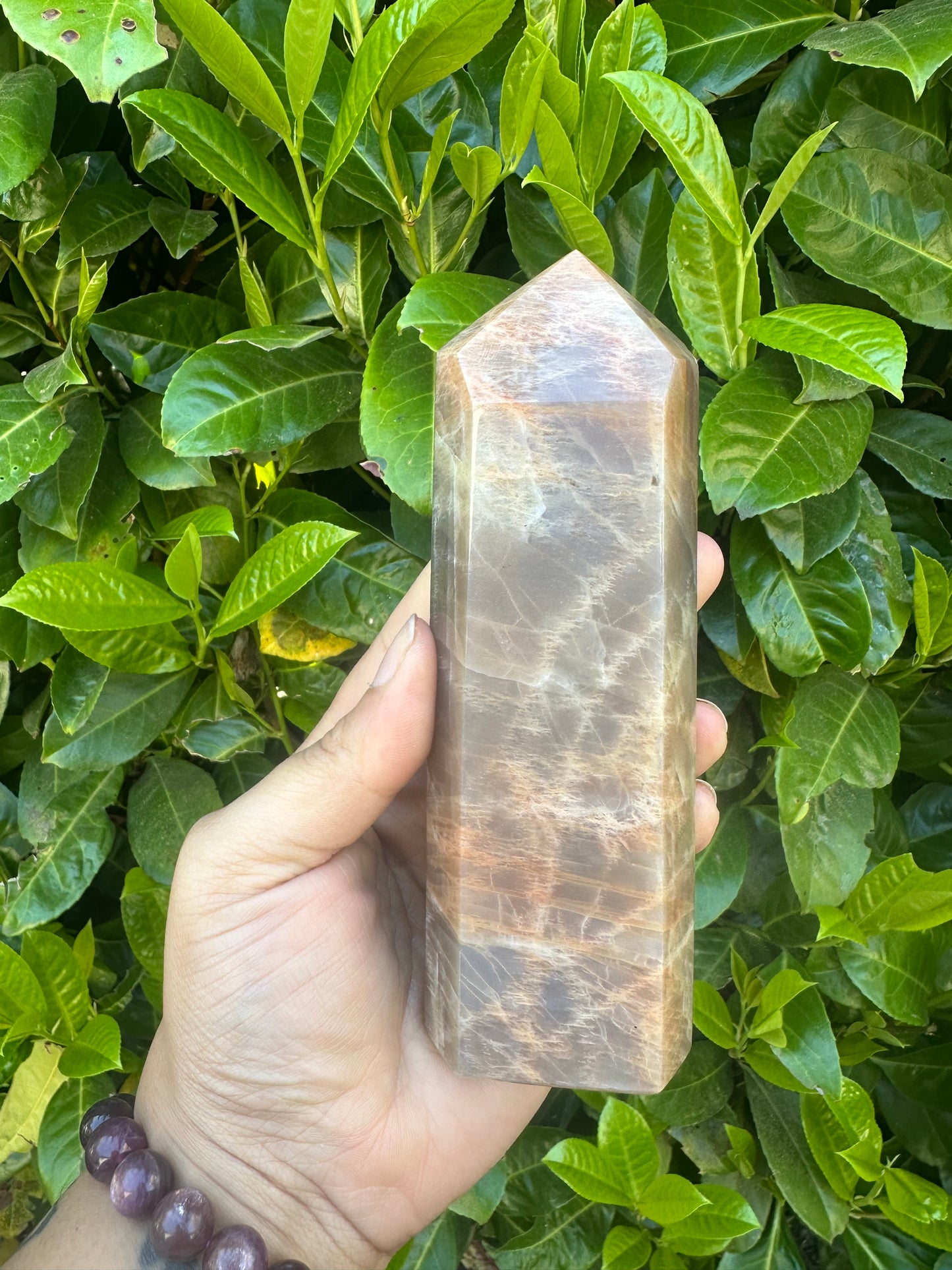 Peachmoon Stone Tower Crystal Carving
