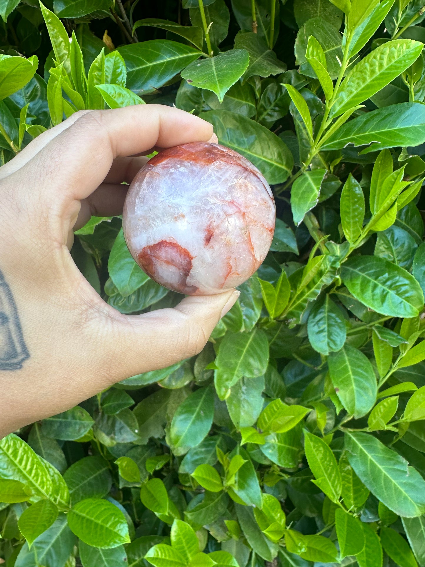 Fire Quartz Crystal Sphere