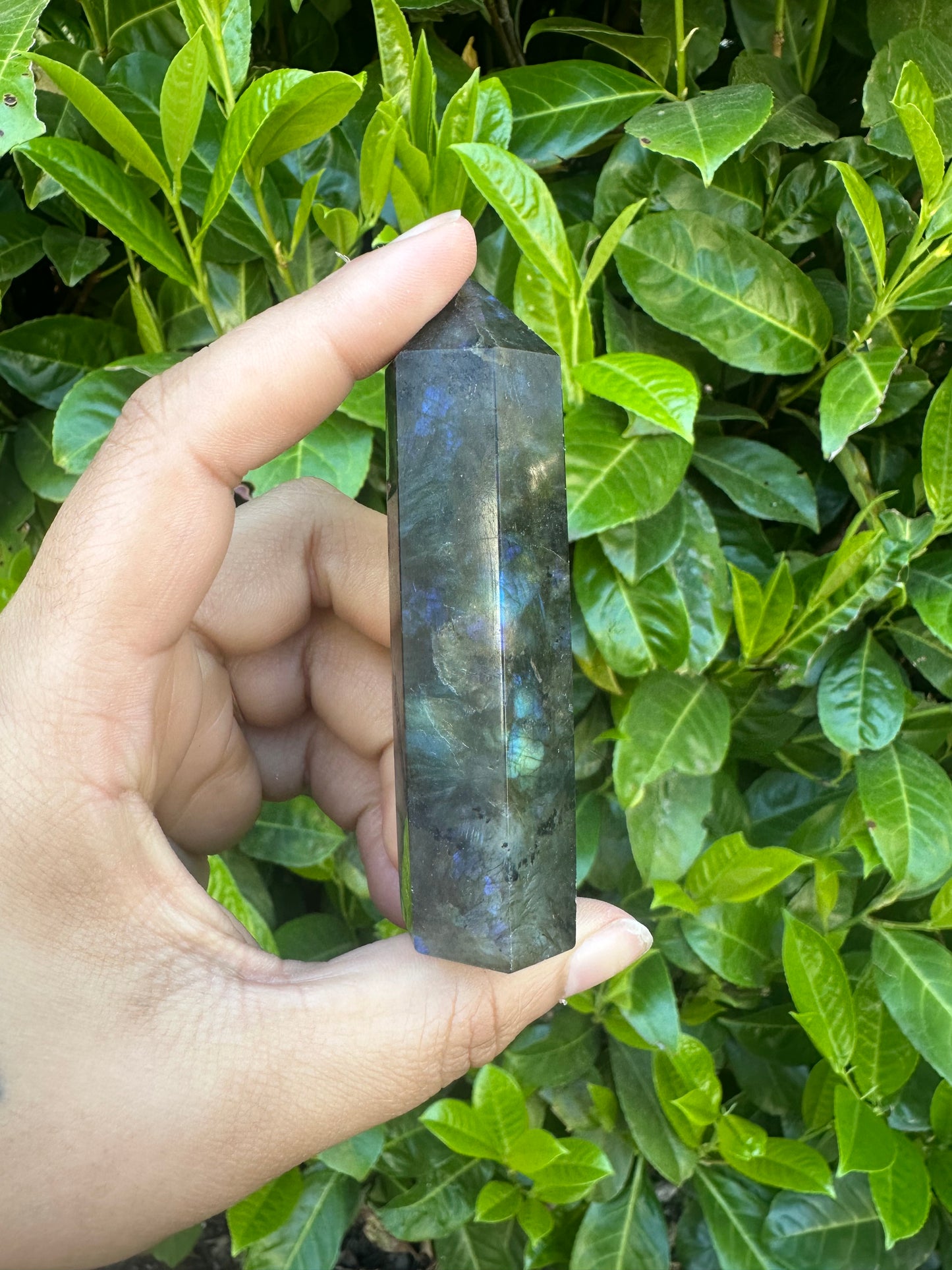 Labradorite Crystal Tower Carving