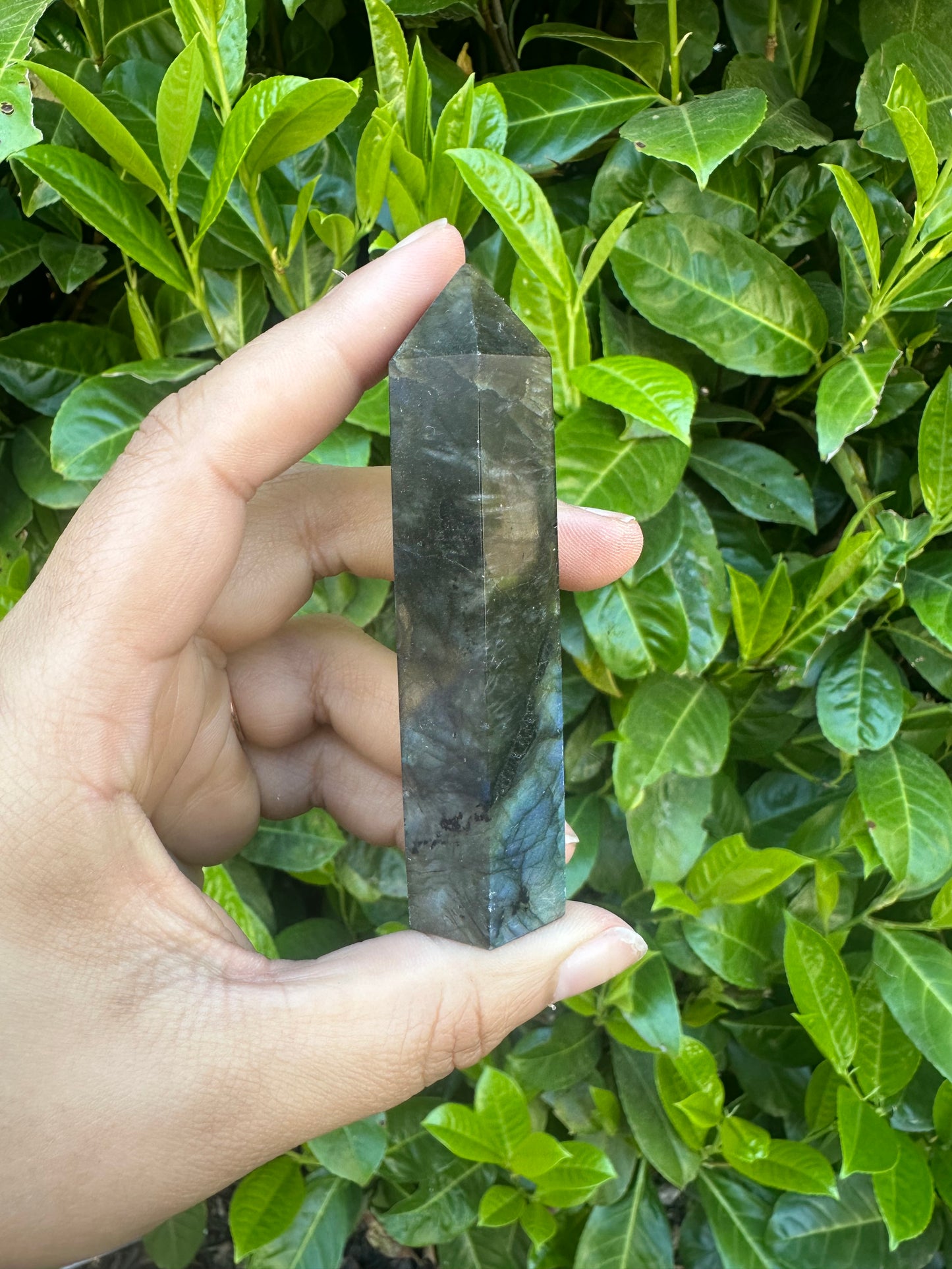 Labradorite Crystal Tower Carving
