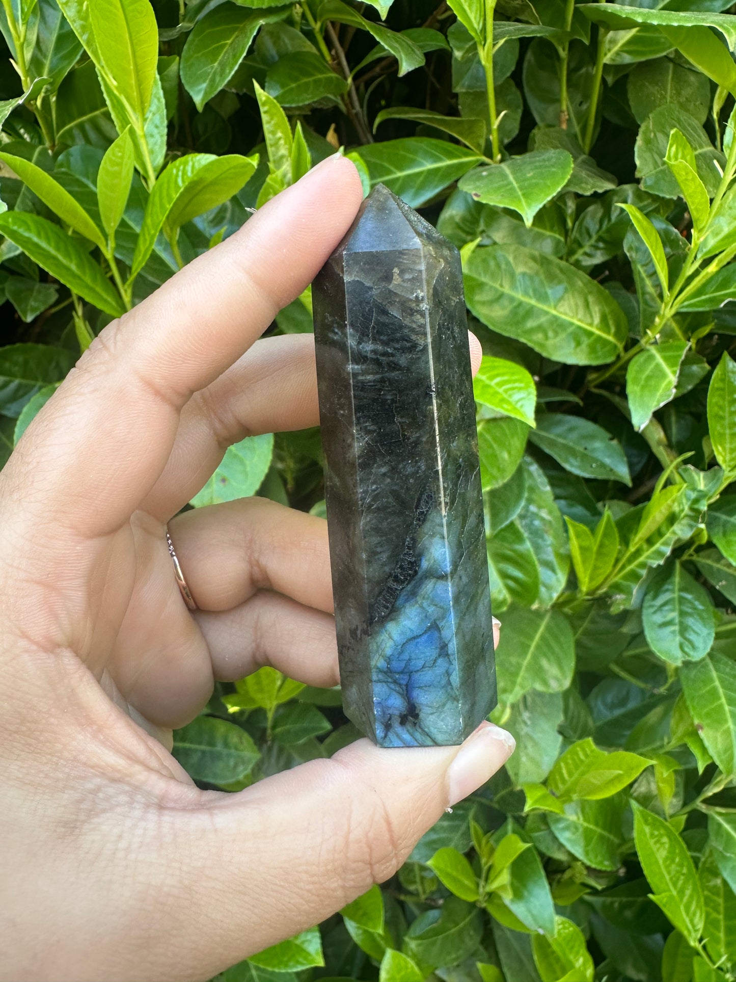 Labradorite Crystal Tower Carving