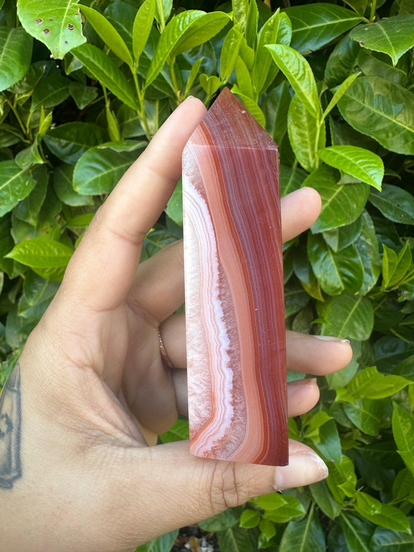 Carnelian Tower Crystal Carving