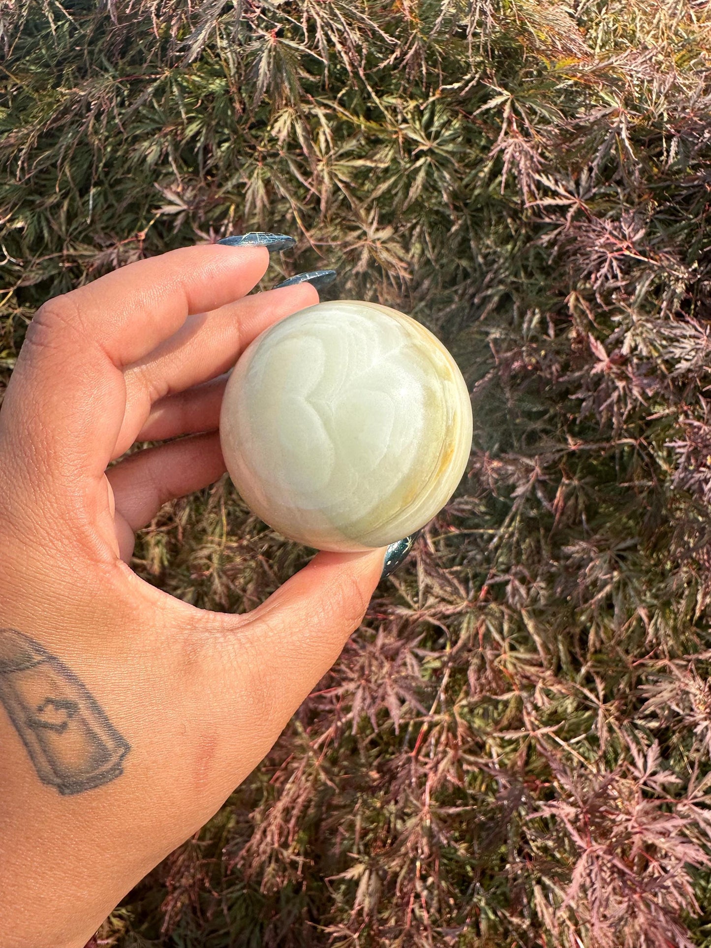 Green Onyx Crystal Sphere