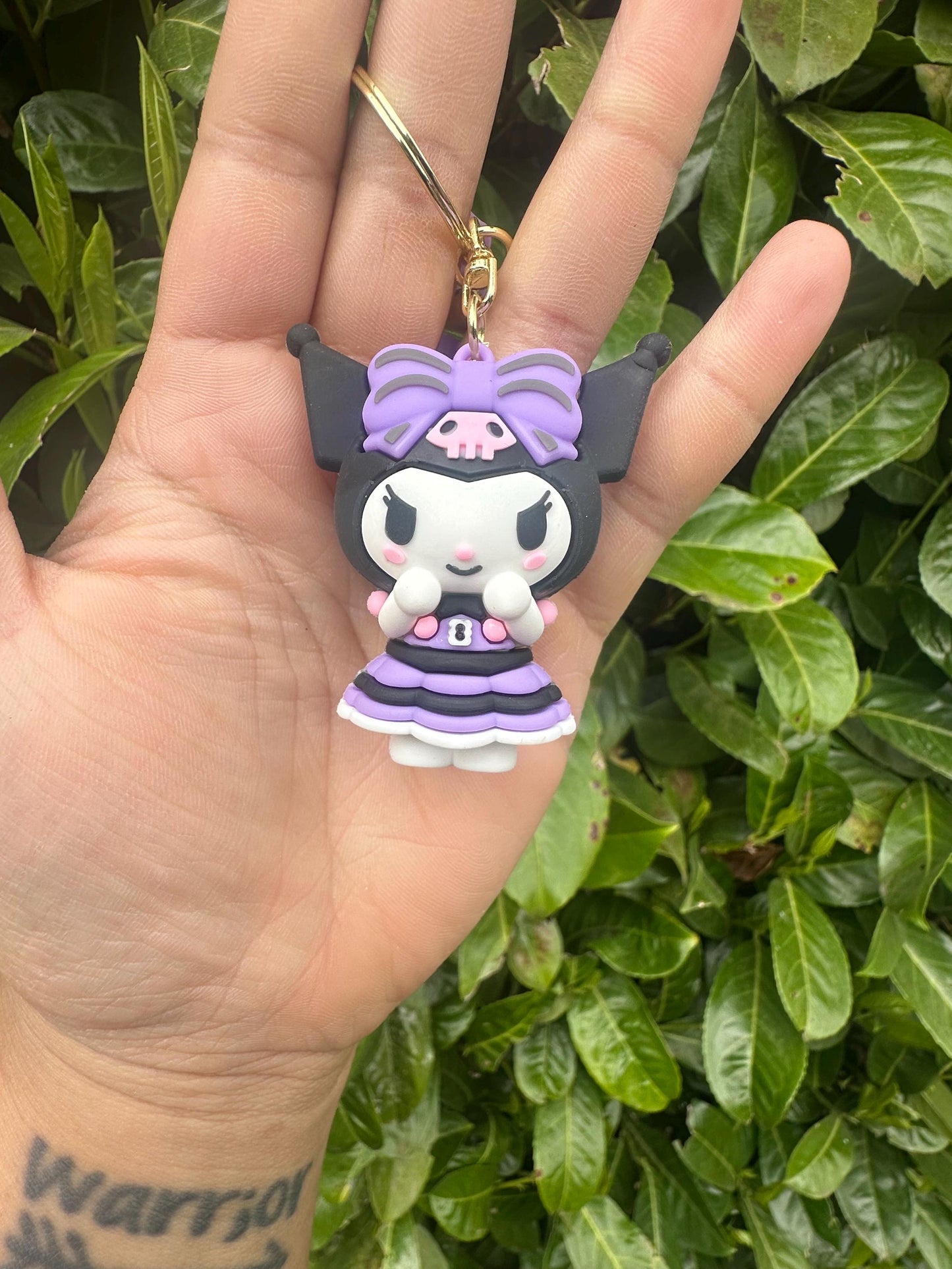 Kuromi Key Chain, Kuromi in a dress