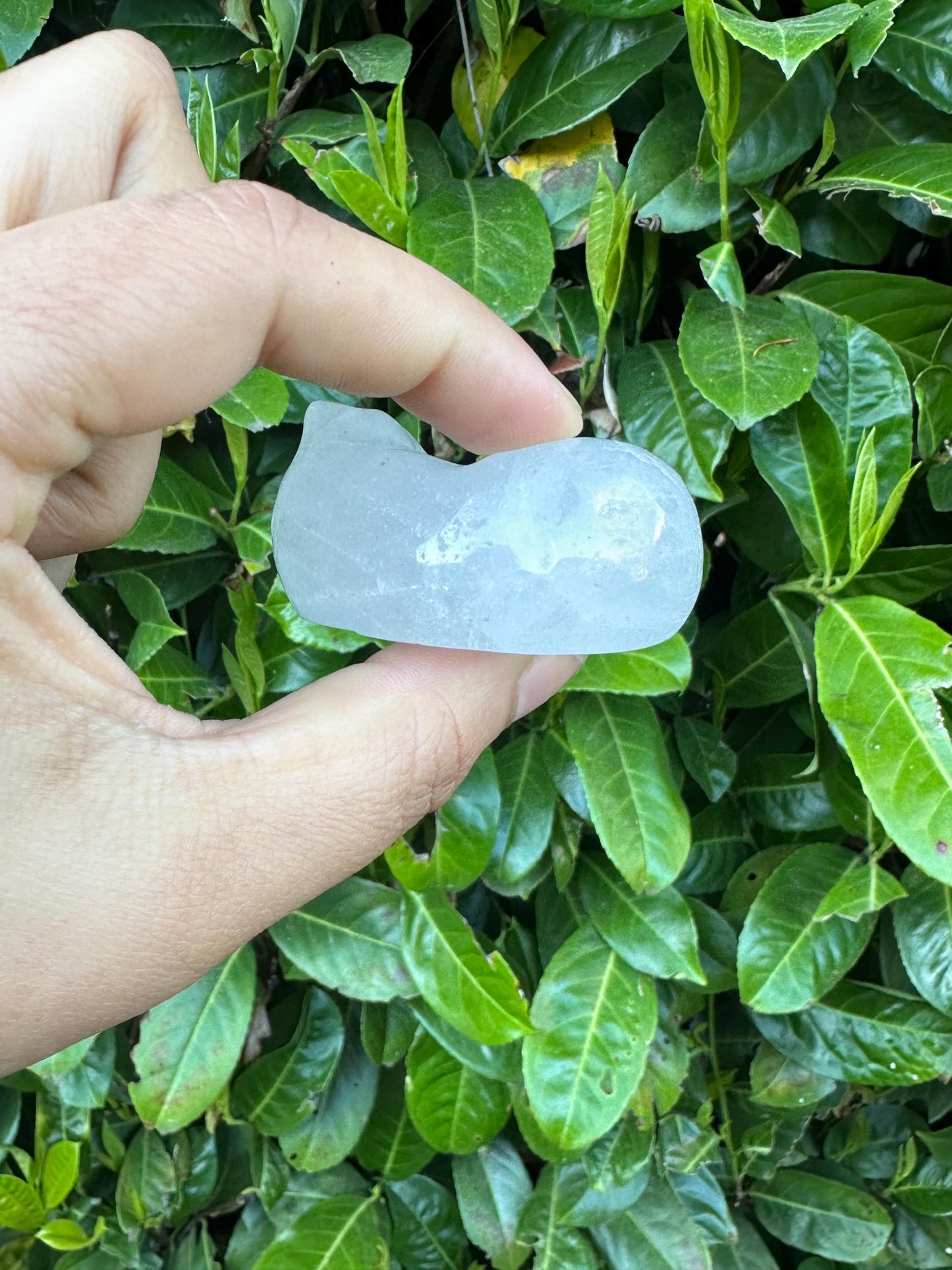 Sleeping Cat Crystal Carving