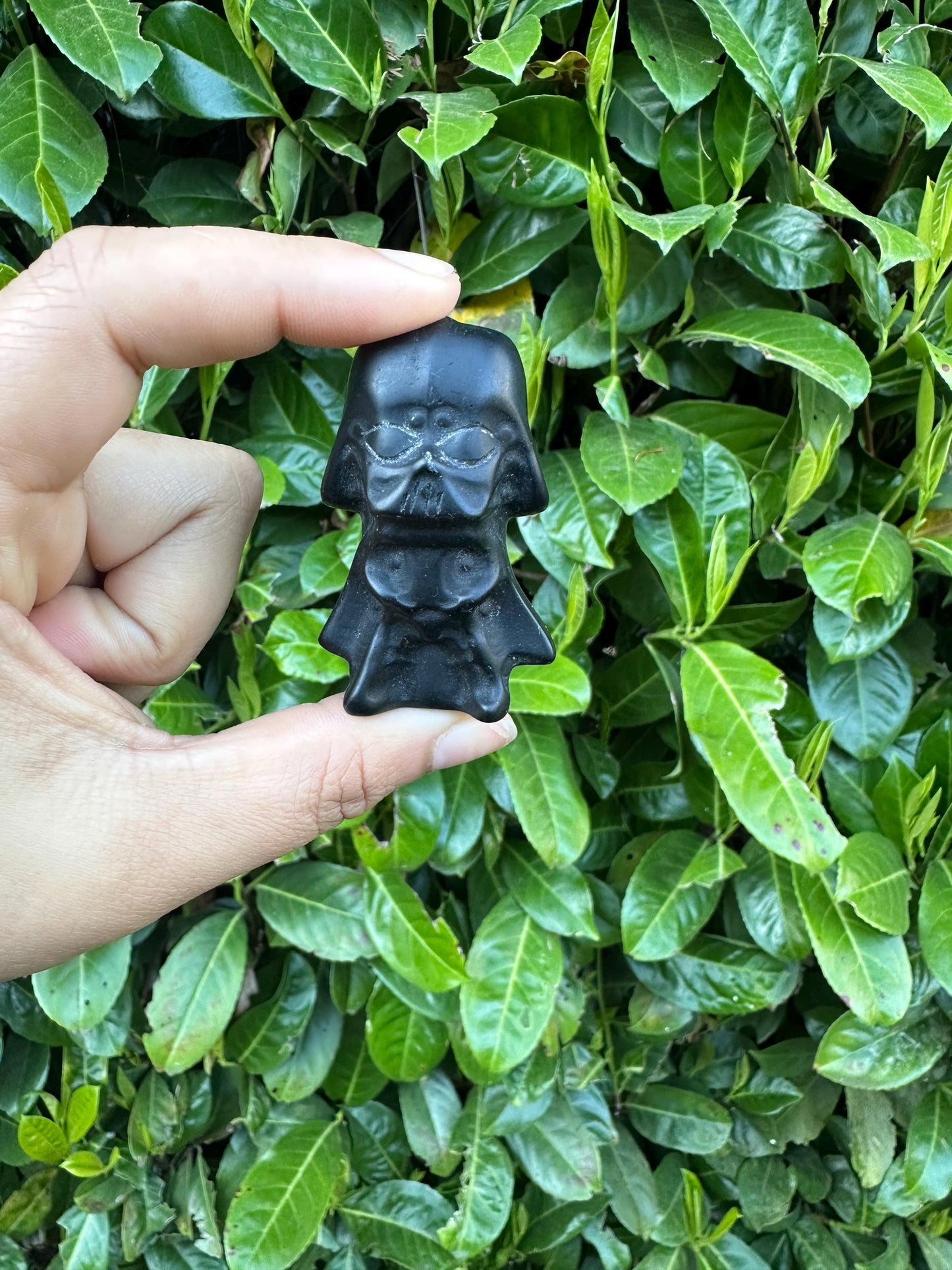 Black Obsidian Darth Vader Crystal Carving