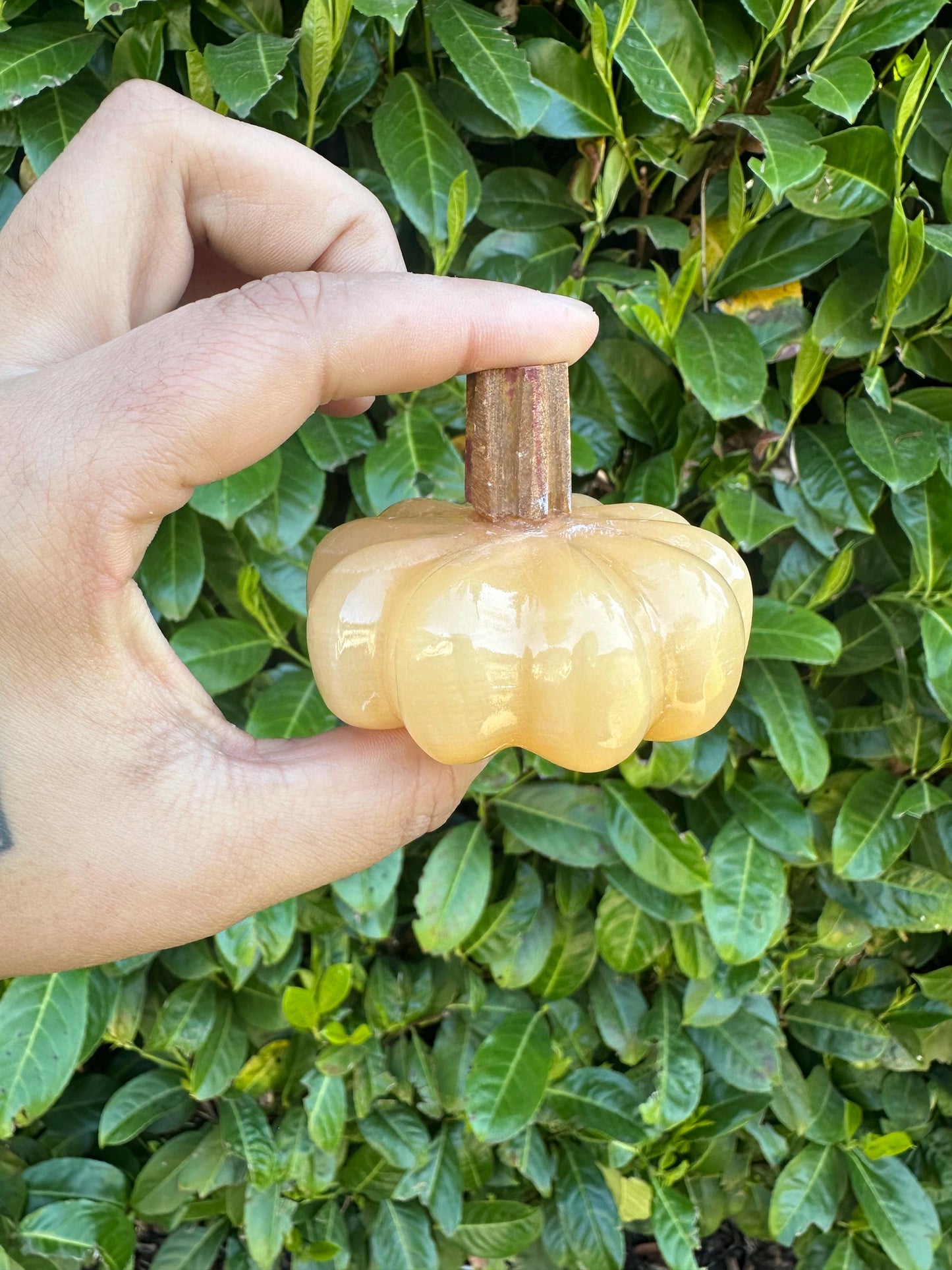 Mexican Onyx Pumpkin Carvings