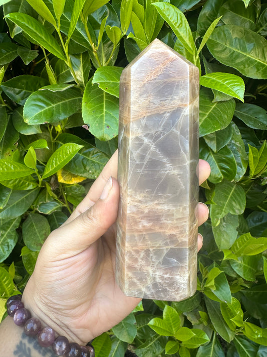 Peachmoon Stone Tower Crystal Carving