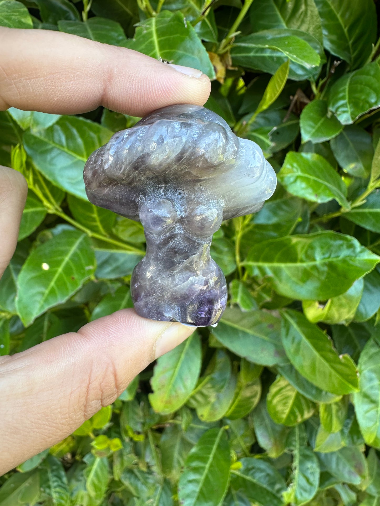 Mushroom Head Goddess Women Body Carving
