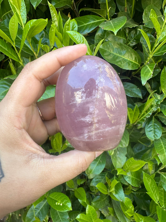 Rose Quartz Freeform Crystal Carving