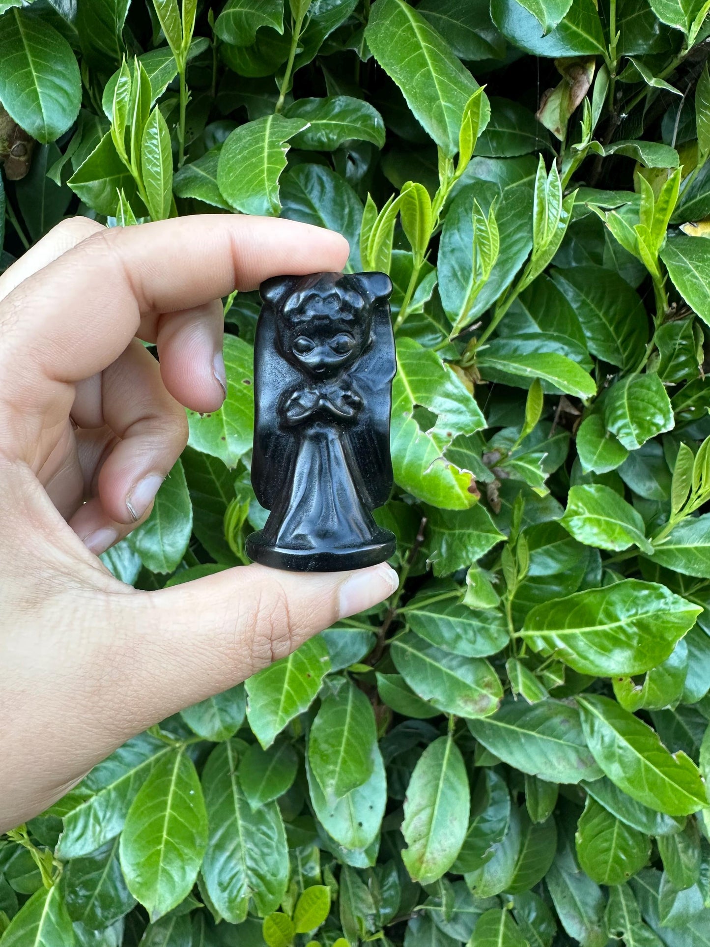 Black Obsidian Princess Serenity Crystal Carving