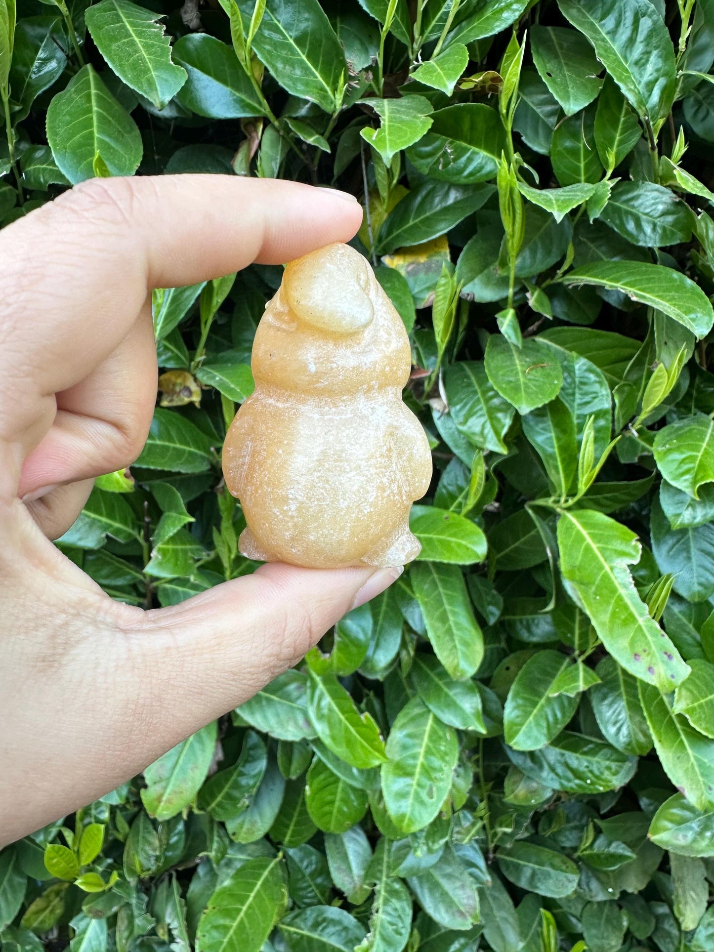 Orange Calcite Oogie Boogie Crystal Carving
