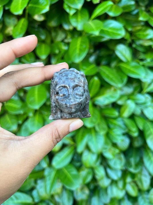 Larvikite Sally Crystal Carving