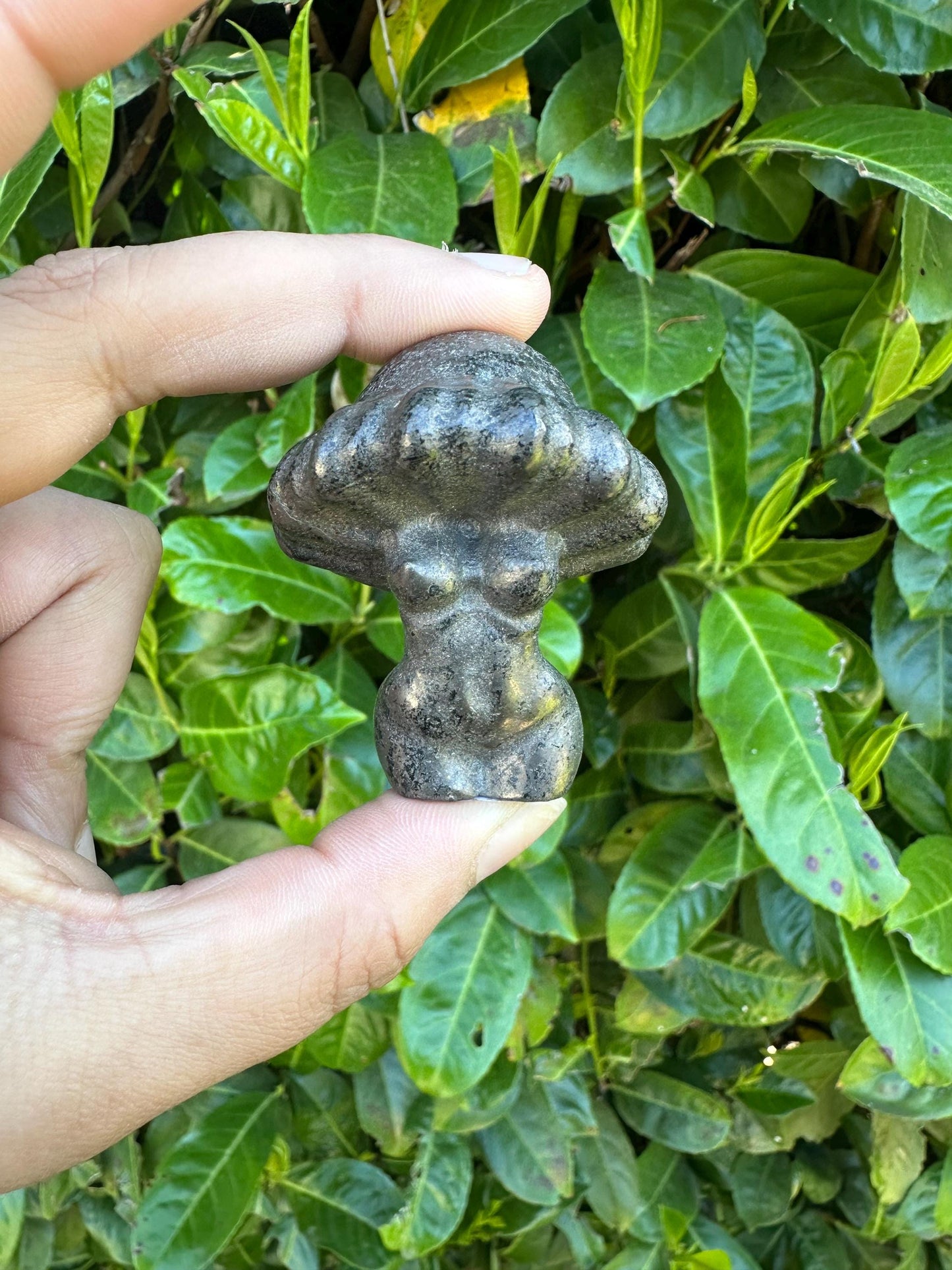 Mushroom Head Goddess Women Body Carving