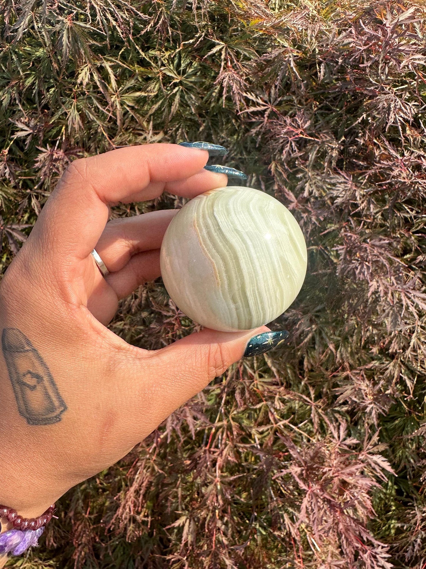 Green Onyx Crystal Sphere