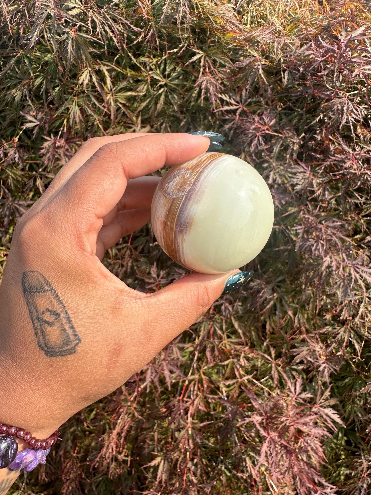 Green Onyx Crystal Sphere