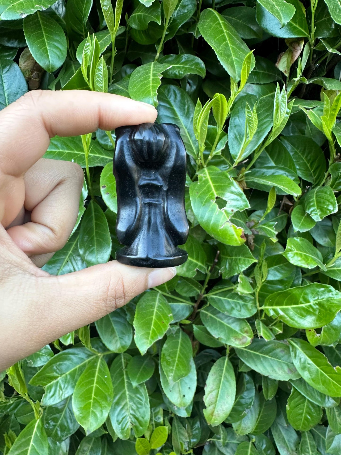 Black Obsidian Princess Serenity Crystal Carving