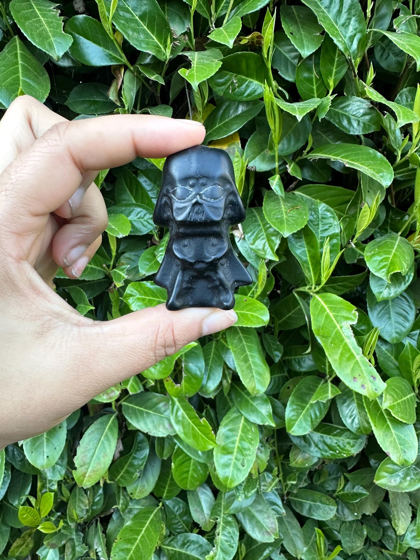 Black Obsidian Darth Vader Crystal Carving