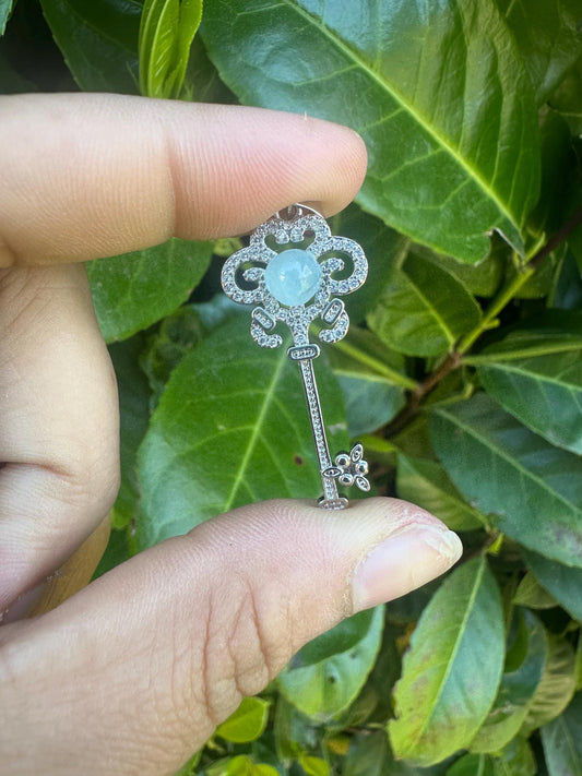 Key Pendants with a Crystal in the middle